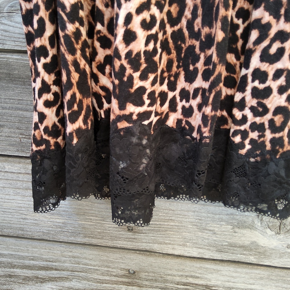Soma Leopard Lace Slip Nightgown Size XL - Picture 10 of 10
